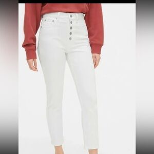 GAP button fly cigarette jeans